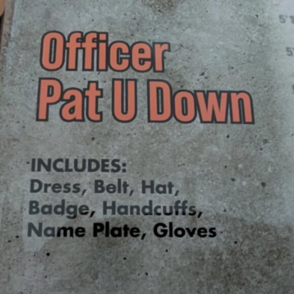 NEW Spirit Adult Officer Pat U Down Costume Adult Large 10-14 - Picture 5 of 5